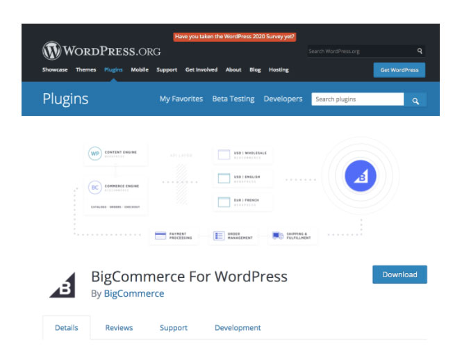 BigCommerce be used with WordPress
