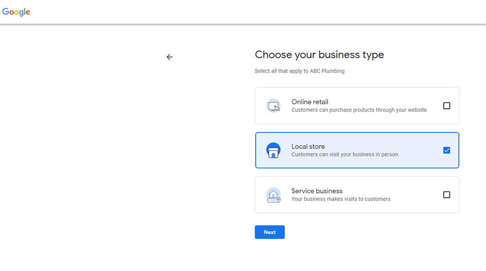 Set Your Business Category