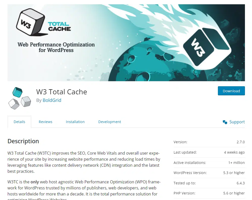 W3 Total Cache Plugin
