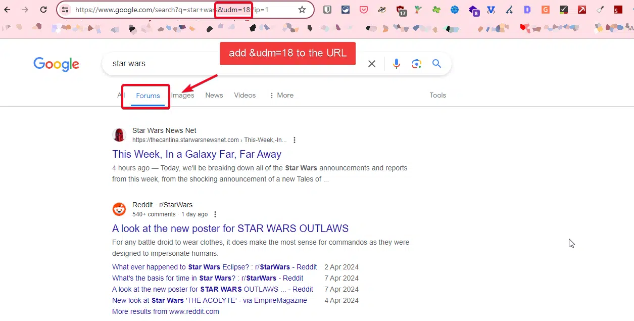 Forum Google Advance Search